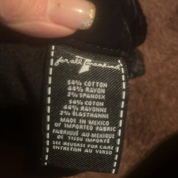 7 for all mankind black velvet skinny jeans - Picture 3 of 5